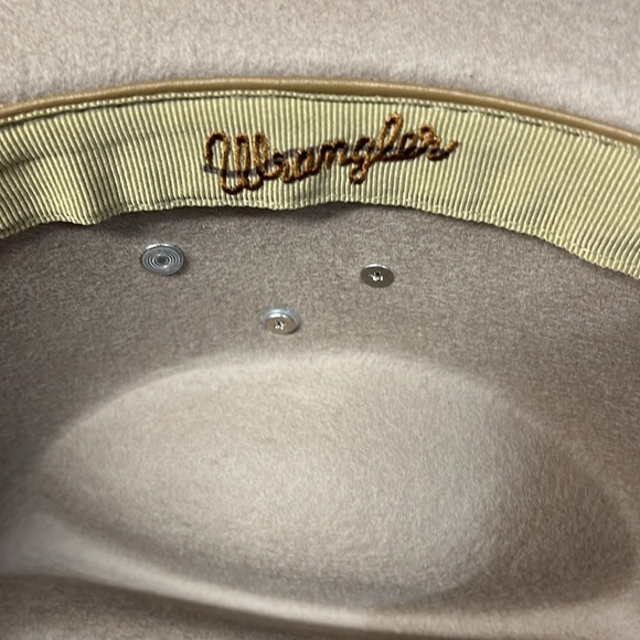 Anthropologie X Wrangler Tan Wide Brim Hat with Decorative Band main image 9